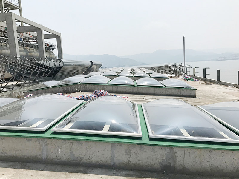 華能羅源電廠汽機房屋面采光罩工程